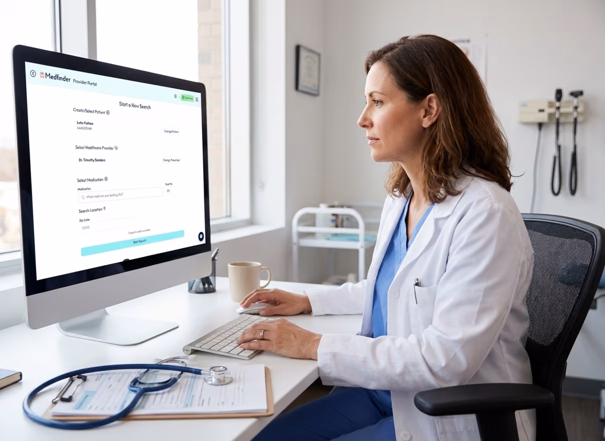Medfinder provider portal dashboard