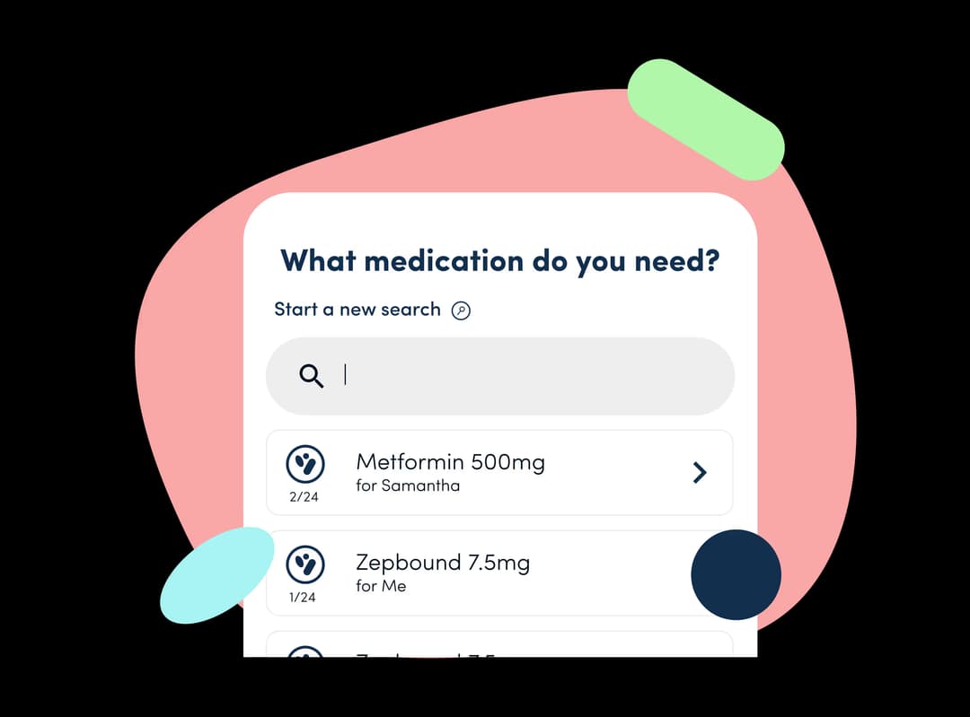Medfinder medication search interface
